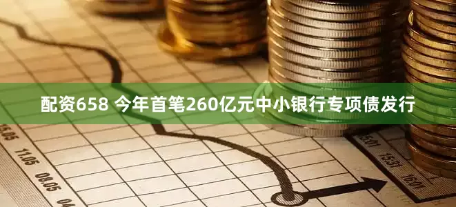 配资658 今年首笔260亿元中小银行专项债发行