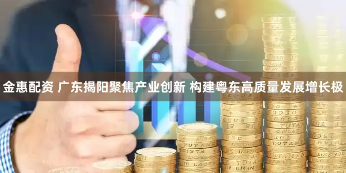 金惠配资 广东揭阳聚焦产业创新 构建粤东高质量发展增长极